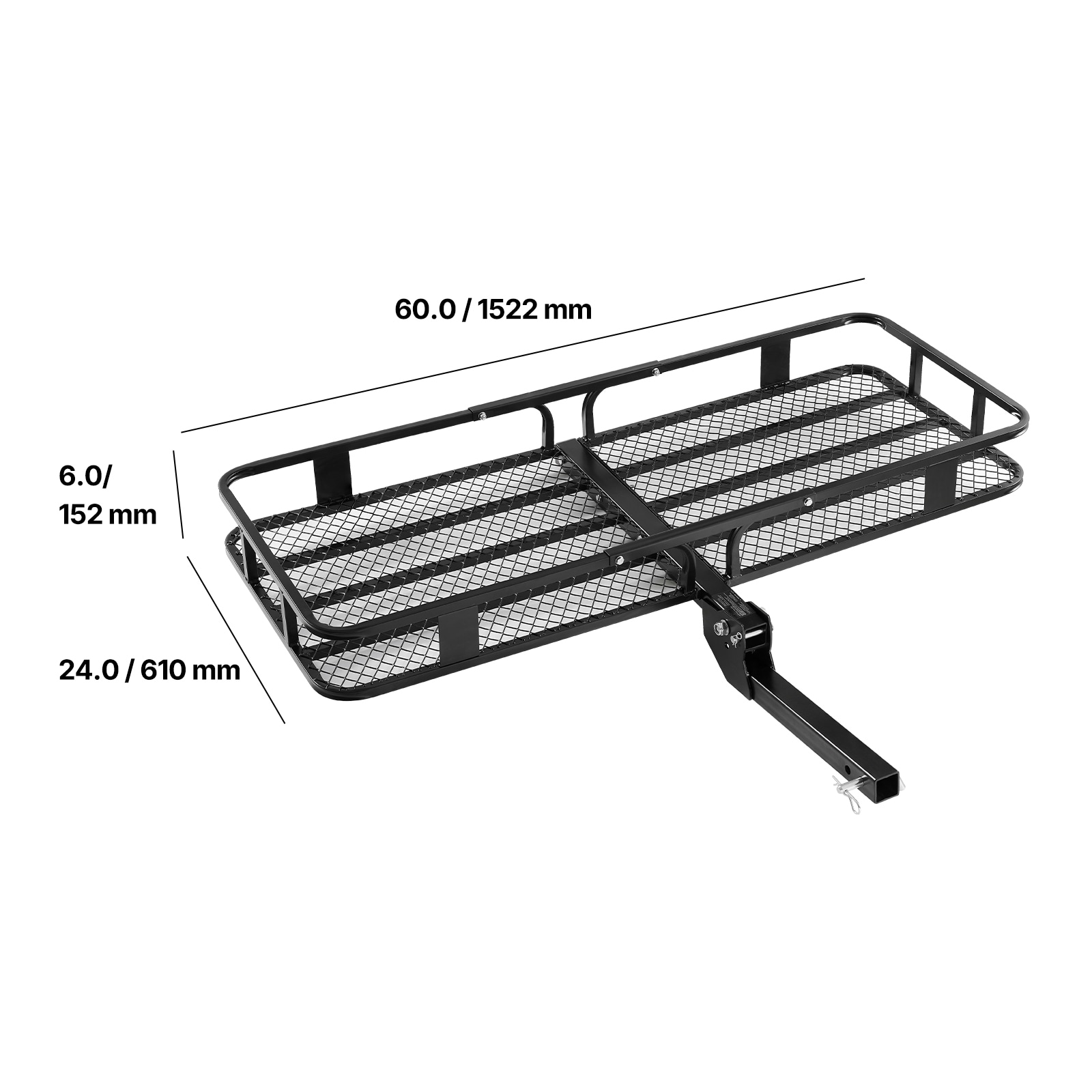 Heavy Duty Folding Hitch Cargo Carrier With Net For Motors_voghion.com